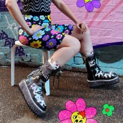 Irregular Choice Clothing Flower Dripping Shorts